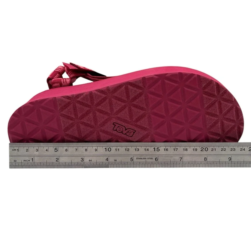 Teva Flatform Universal Womens Sport Platform Sandals 7 Glisten Cherries Jubilee